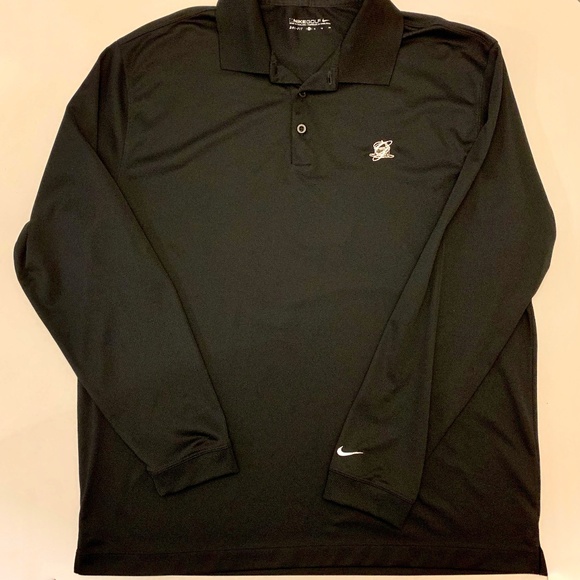 Nike Other - NIKE GOLF black Long sleeve Stretch Tech Polo